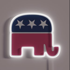 Pink Republican Elephant RGB Neon Sign Pink Republican Elephant RGB Neon Sign