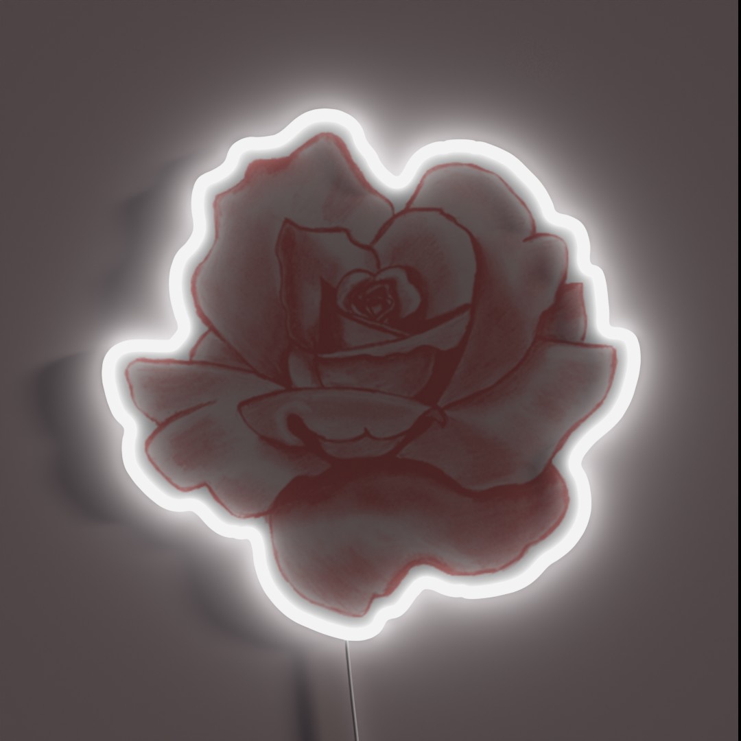 Pink Rose RGB Neon Sign Pink Rose RGB Neon Sign