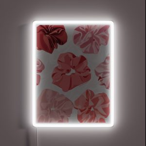 Pink Scrunchies Illustration RGB Neon Sign
