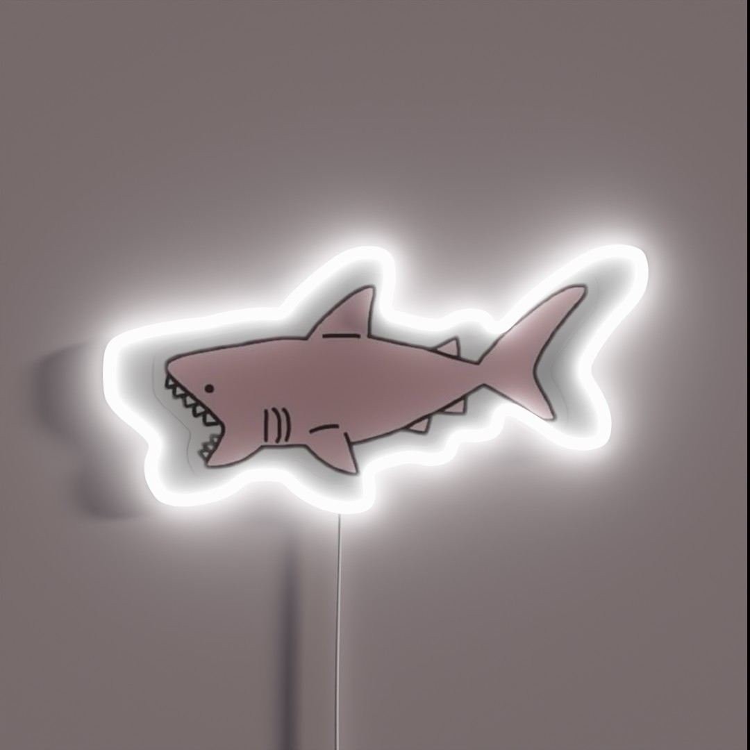 Pink Shark RGB Neon Sign Pink Shark RGB Neon Sign