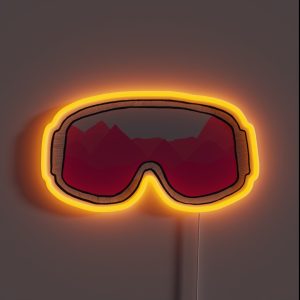 Pink Ski Goggles RGB Neon Sign Pink Ski Goggles RGB Neon Sign