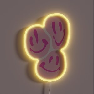 PINK SMILES RGB Neon Sign