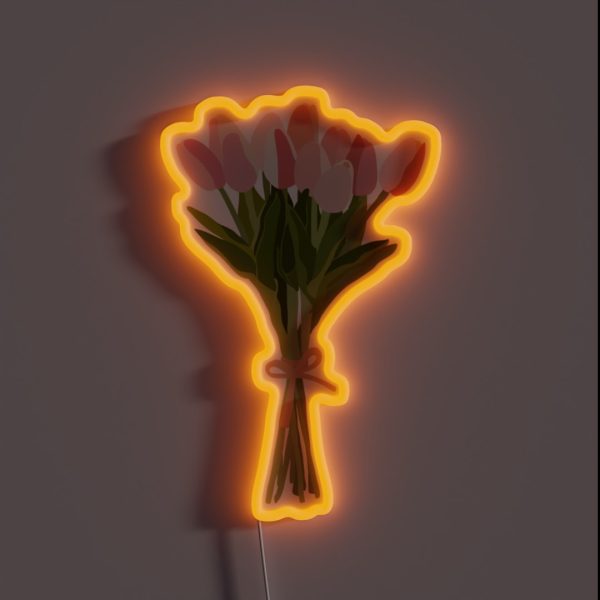 Pink Tulips RGB Neon Sign
