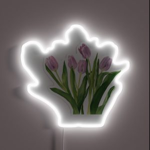 Pink Tulips RGB Neon Sign