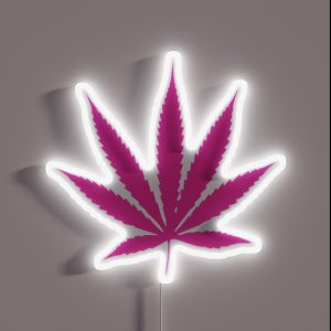 Pink Weed RGB Neon Sign