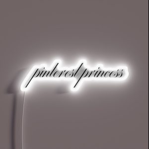 Pinterest Princess 3 Coquette RGB Neon Sign