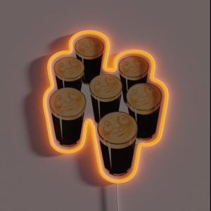 Pints Of Guinness RGB Neon Sign