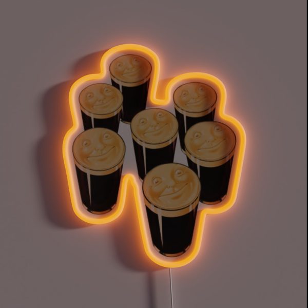 Pints Of Guinness RGB Neon Sign