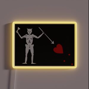 Pirate Flag Blackbeard RGB Neon Sign Pirate Flag Blackbeard RGB Neon Sign