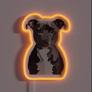 Pit Bull Dog RGB Neon Sign Pit Bull Dog RGB Neon Sign