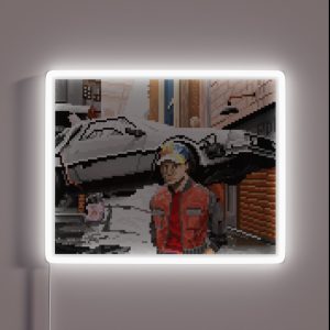 Pixel Art Mcfly RGB Neon Sign Pixel Art Mcfly RGB Neon Sign