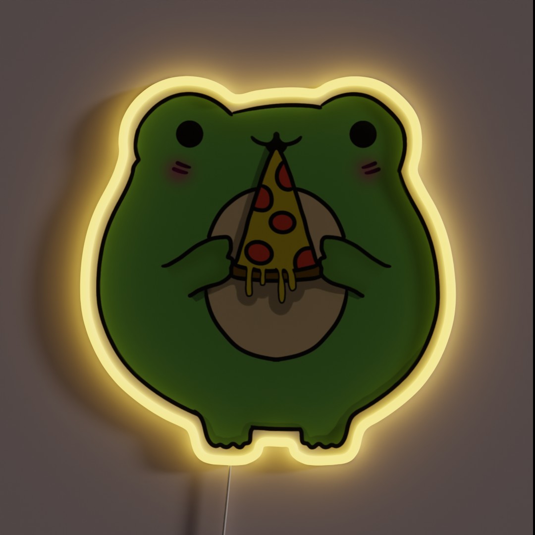 Pizza Frog RGB Neon Sign Pizza Frog RGB Neon Sign