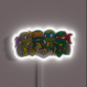Pizza Party RGB Neon Sign