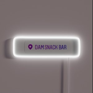 PJO Dm Snak Bar RGB Neon Sign PJO Dm Snak Bar RGB Neon Sign