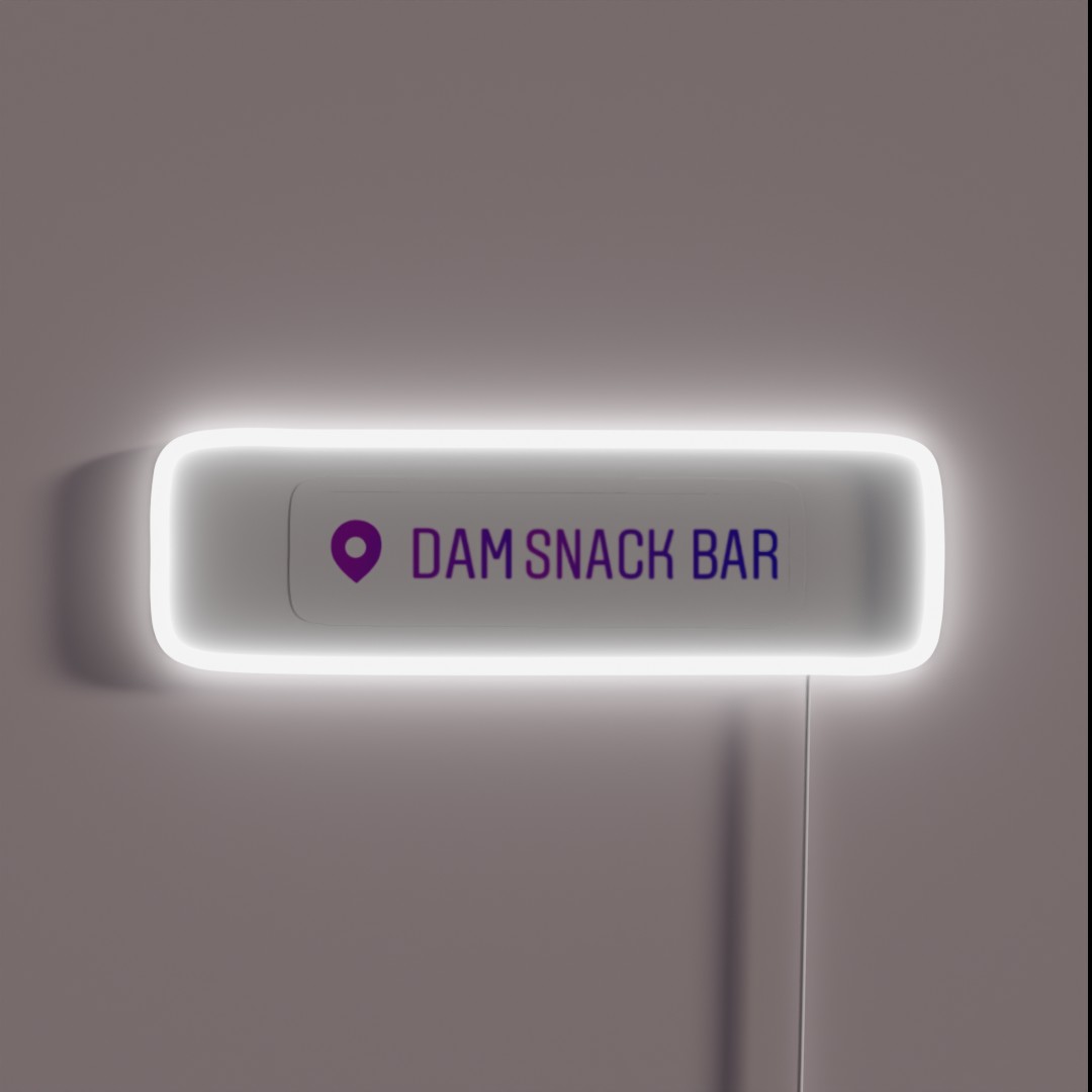 PJO Dm Snak Bar RGB Neon Sign PJO Dm Snak Bar RGB Neon Sign
