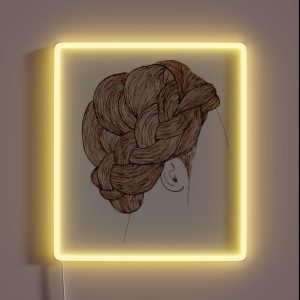 Plaited Hair RGB Neon Sign