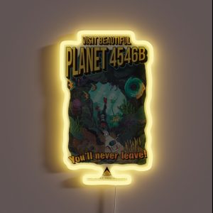 Planet 4546B Tourism Advert RGB Neon Sign Planet 4546B Tourism Advert RGB Neon Sign
