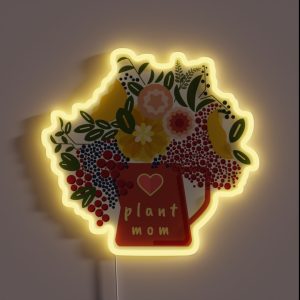 Plant Mom RGB Neon Sign
