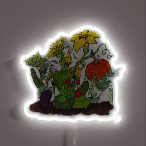 Plants Garden Vegetables Fruit Nature Gift Idea RGB Neon Sign Plants Garden Vegetables Fruit Nature Gift Idea RGB Neon Sign