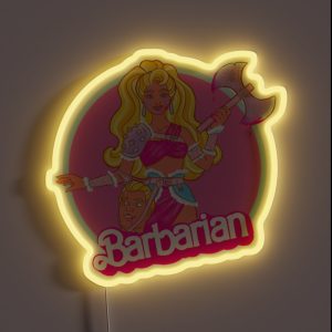 Plastic Barbarian Princess RGB Neon Sign
