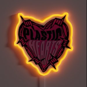 Plastic Hearts 1 RGB Neon Sign