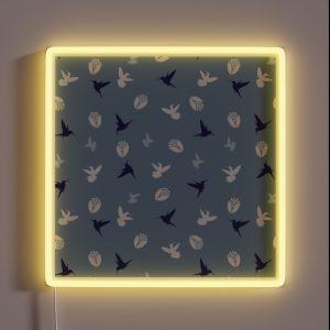 Playful Hummingbirds Blue RGB Neon Sign Playful Hummingbirds Blue RGB Neon Sign