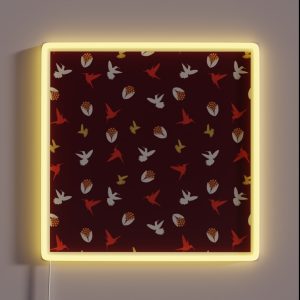 Playful Hummingbirds Magenta RGB Neon Sign Playful Hummingbirds Magenta RGB Neon Sign