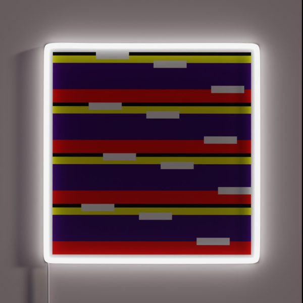 Playful Step Pattern RGB Neon Sign