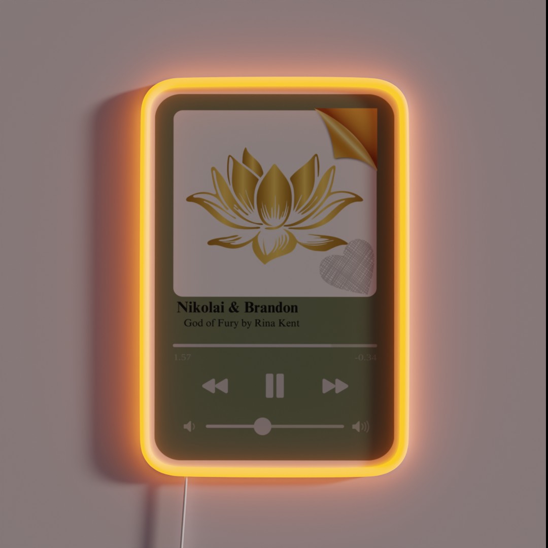 Playlist Book Character Nikolai And Brandon RGB Neon Sign Playlist Book Character Nikolai And Brandon RGB Neon Sign