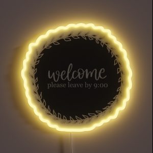 Please Leave By 9 RGB Neon Sign Please Leave By 9 RGB Neon Sign