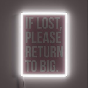 Please Return To Big RGB Neon Sign