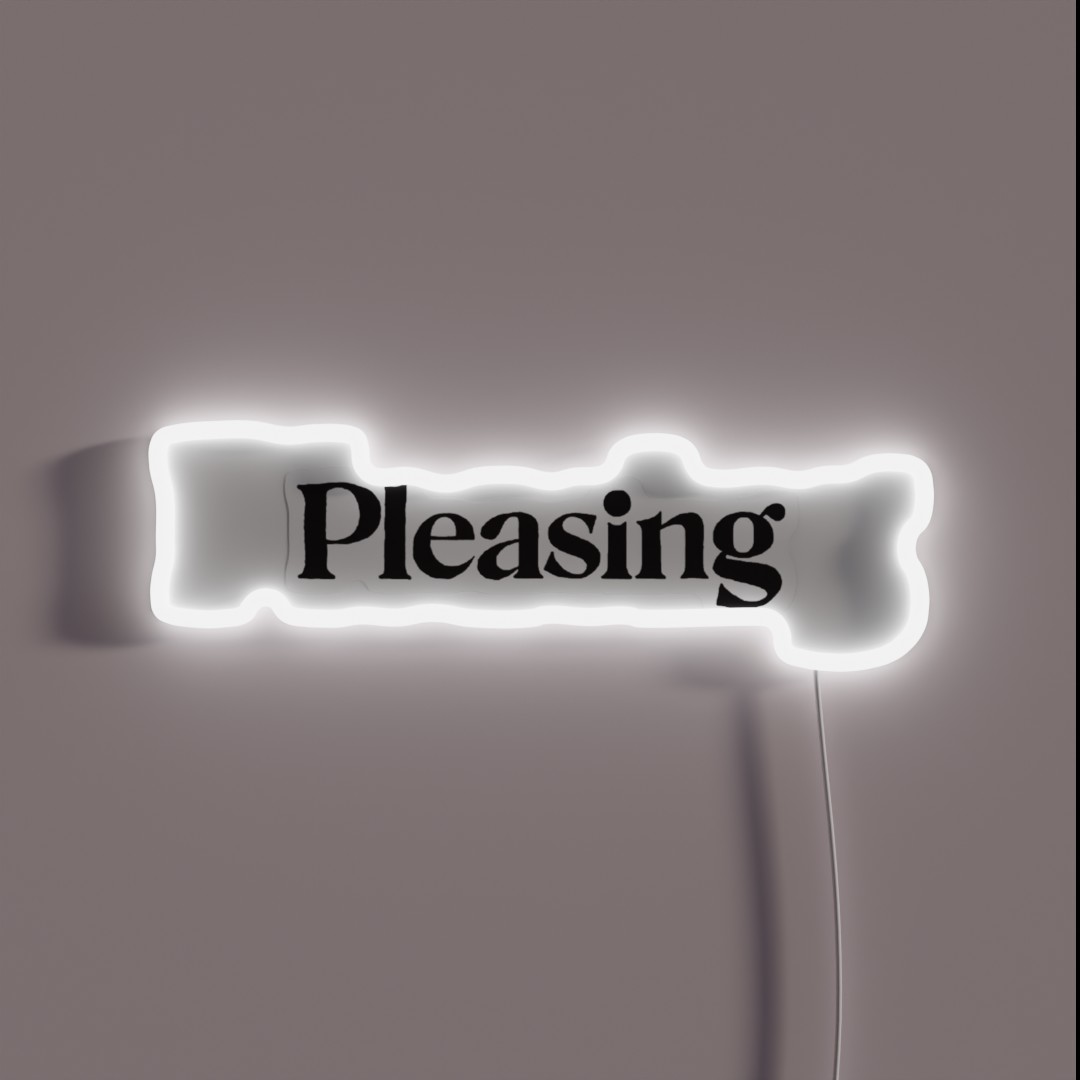 Pleasing RGB Neon Sign Pleasing RGB Neon Sign