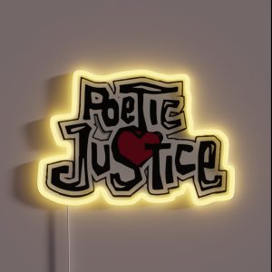 POETIC JUSTICE 2pac Tupac Amaru Shakur RGB Neon Sign