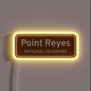 Point Reyes California Parks Street Sign RGB Neon Sign