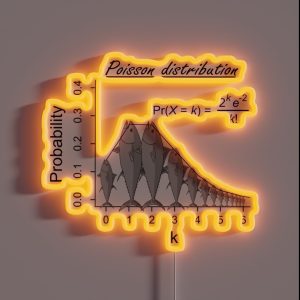 Poisson Distribution The Probability Of Fish RGB Neon Sign