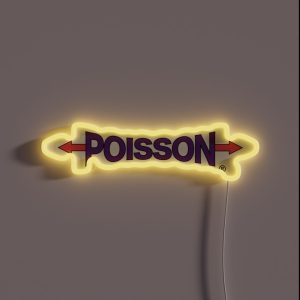 Poisson Ratio Logo RGB Neon Sign Poisson Ratio Logo RGB Neon Sign