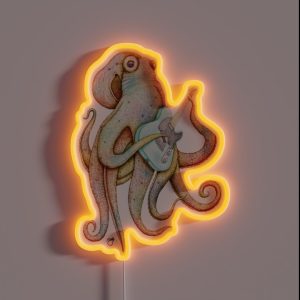 POLAH The Axe Wielding Octopus On Aqua RGB Neon Sign POLAH The Axe Wielding Octopus On Aqua RGB Neon Sign