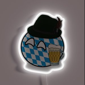 Polandball Bavaria RGB Neon Sign