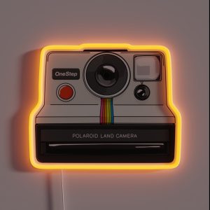 Polaroid Onestep Camera RGB Neon Sign