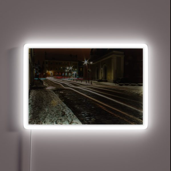 Polish Light Trails In Poland Photography RGB Neon Sign