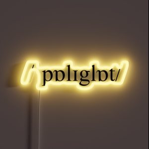 Polyglot British IPA Pronunciation RGB Neon Sign