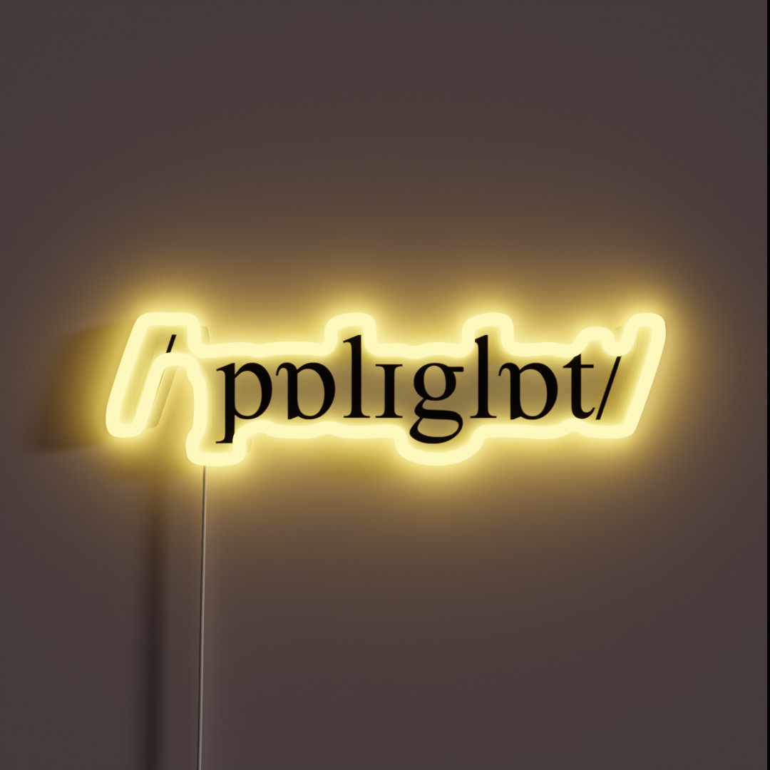 Polyglot British IPA Pronunciation RGB Neon Sign Polyglot British IPA Pronunciation RGB Neon Sign