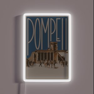 Pompeii Italian Postcard RGB Neon Sign Pompeii Italian Postcard RGB Neon Sign