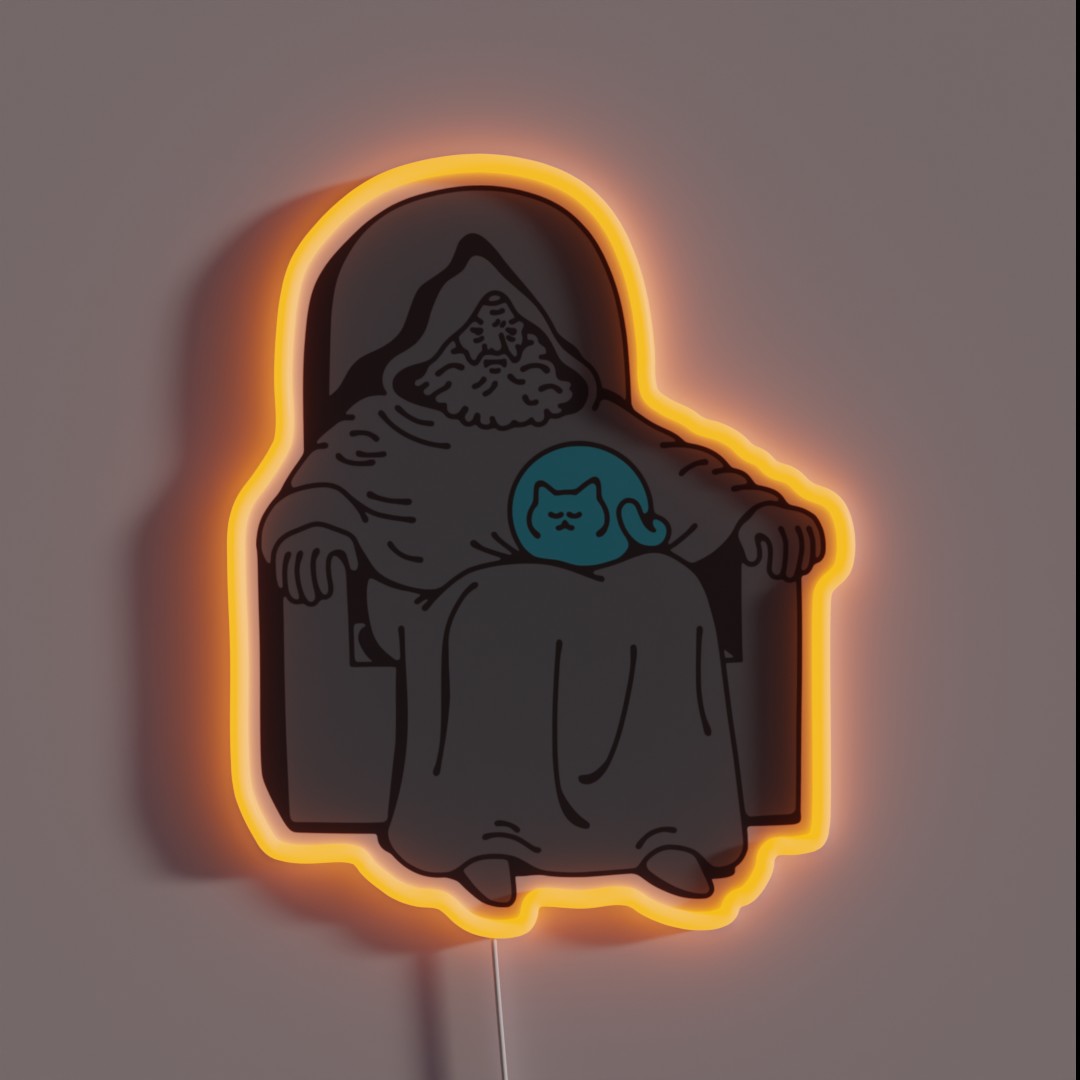 Pondering My Cat RGB Neon Sign Pondering My Cat RGB Neon Sign