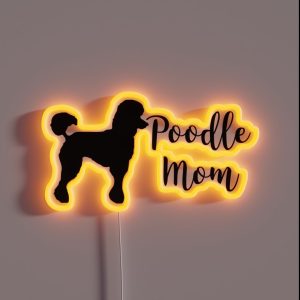 Poodle Mom RGB Neon Sign