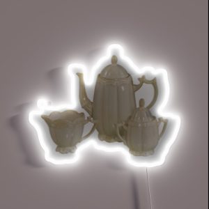 Porcelain Tea Set RGB Neon Sign