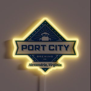 Port City Brewing Company RGB Neon Sign