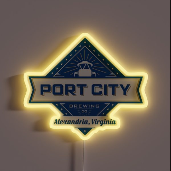 Port City Brewing Company RGB Neon Sign