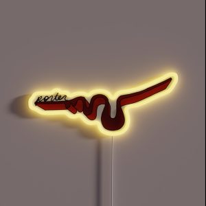 Porter College Squiggle RGB Neon Sign