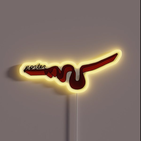 Porter College Squiggle RGB Neon Sign